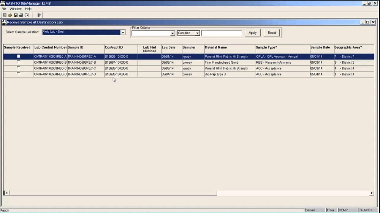 Lim's Lab Sample Form 3 Receiving Samples in the Labs in LIMS - YouTube