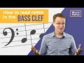 How to Read Bass Clef Notes on Staff with Guide Notes