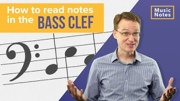 How to Read Bass Clef Notes on Staff with Guide Notes