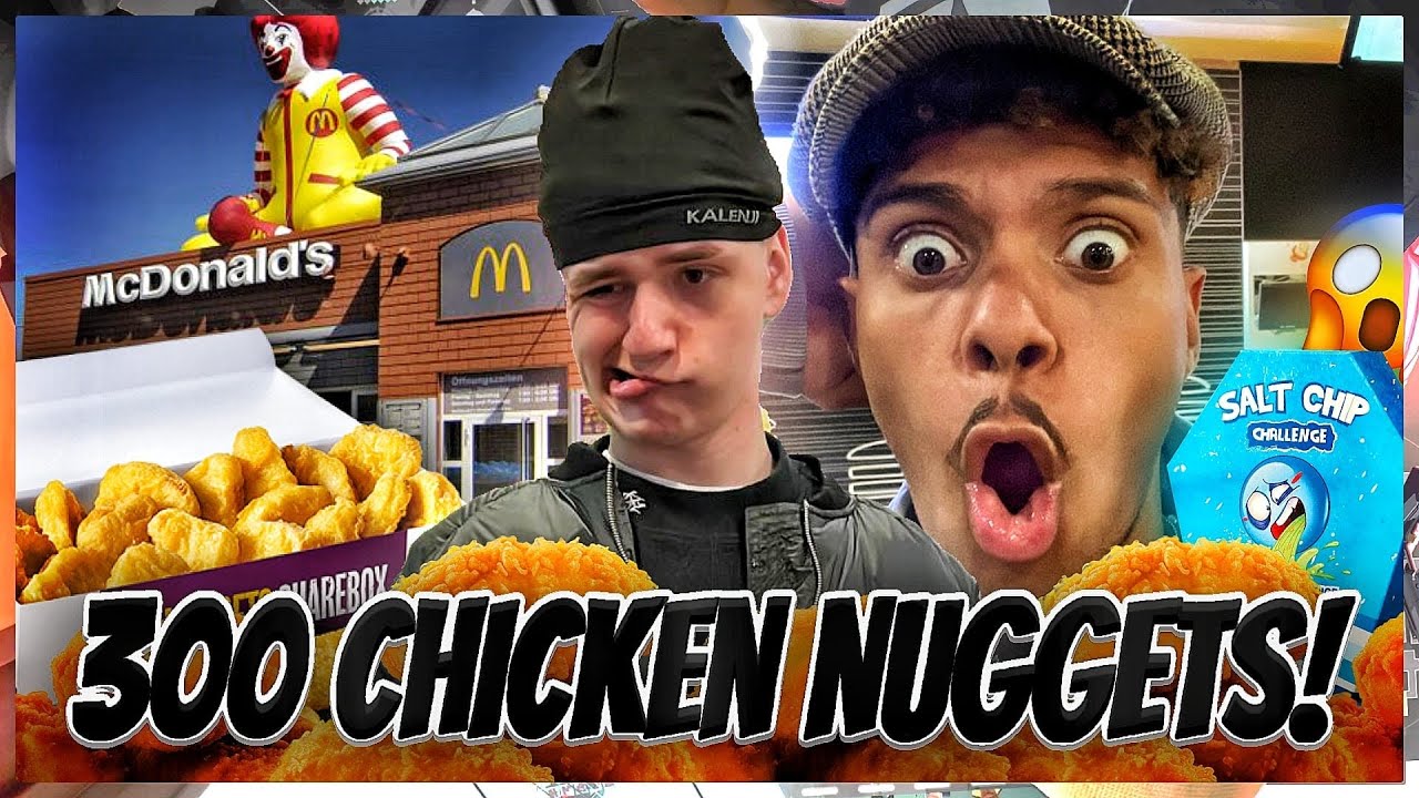300 NUGGETS CHALLENGE! 🤔Salt Chip Bestrafung🤮 mit @FOKUS_Eldos und co.| Niklas Wilson