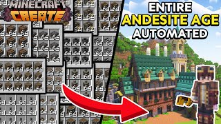 I Automated the ENTIRE ANDESITE AGE in Minecraft Create Mod