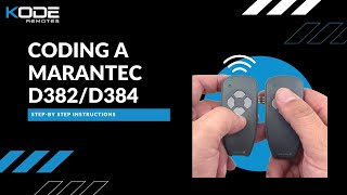 How to Program a Marantec D384 / D382 to an existing Master Remote