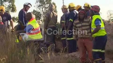 SOUTH AFRICA-TRAPPED ILLEGAL MINERS RESCUED