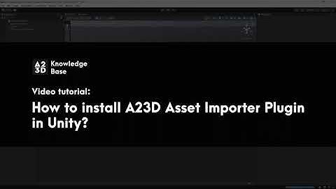 How to install A23D Asset Importer Plugin in Unity | A23D - The largest 3D asset library