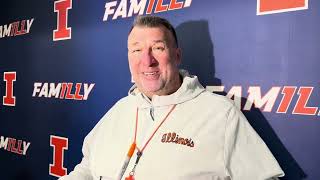 Spring practice: Illinois head coach Bret Bielema