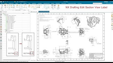 NX Drafting Edit Section View Label Letter