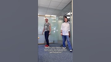 When your BOSS says bonuses are based on "PERFORMANCE"! #shorts