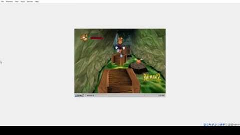 Rayman 2 Demo running in ReactOS