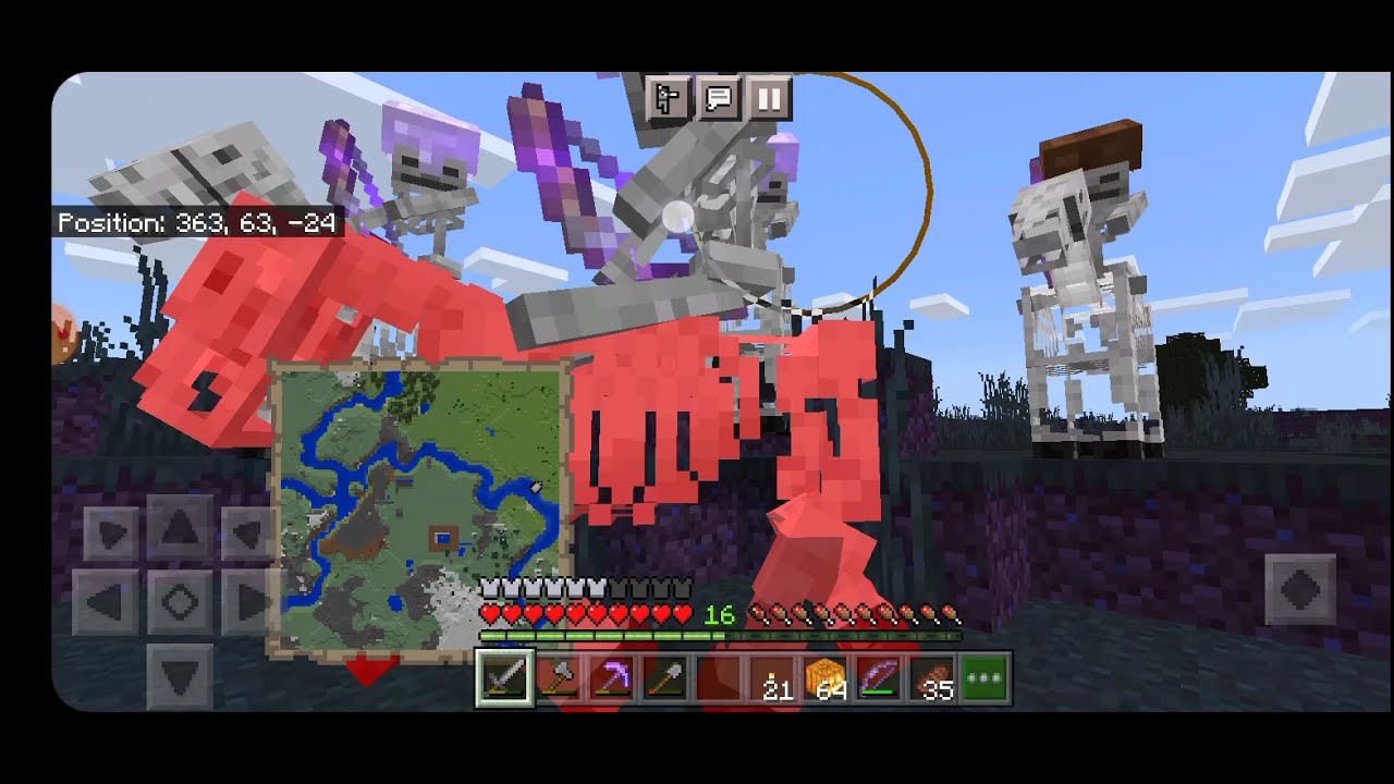 NexusCraft S1 Ep 132 Discovering a Skeleton Horse spawn area near