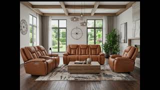 Hennessy (Cognac) Living Room Set – MATRIX FURNITURE GROUP