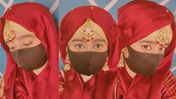 New 2025 Simple Hijab Style For Wedding By Wajeeha Fatima
