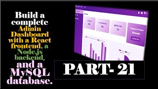 React Admin Dashboard with Node.js & MySQL – Step-by-Step Guide (Part 21) | Session handling