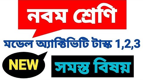 Model Activitiy Task for Class IX | Class 9 Model Activity Task.