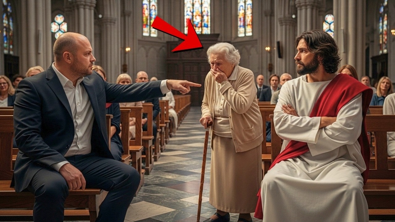 MILLONARIO LE NEGÓ EL ASIENTO A UNA ANCIANA… HASTA QUE JESÚS REVELÓ QUIÉN ERA ELLA