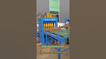 50ton hydaulic press earth soil clay cement hydraform block making machine for interlock lego bricks