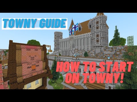 How to start playing minecraft Towny | Towny Tips and Tricks | Minecraft towny guide!