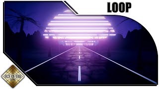 FREE Video Background Loop Footage | 2K 1440p30 | Synthwave Highway #0662