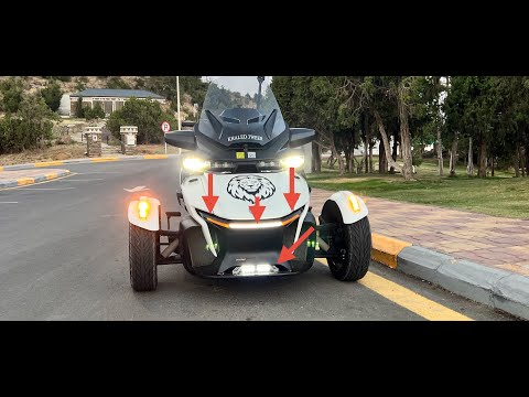 تركيب كشاف أمامي واشارة انعطاف