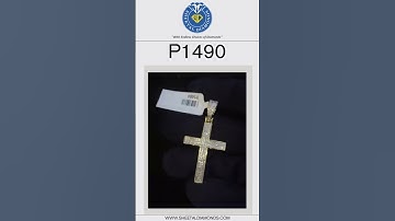 ll P1490 ll Calssic Cross Round Diamond Pendant