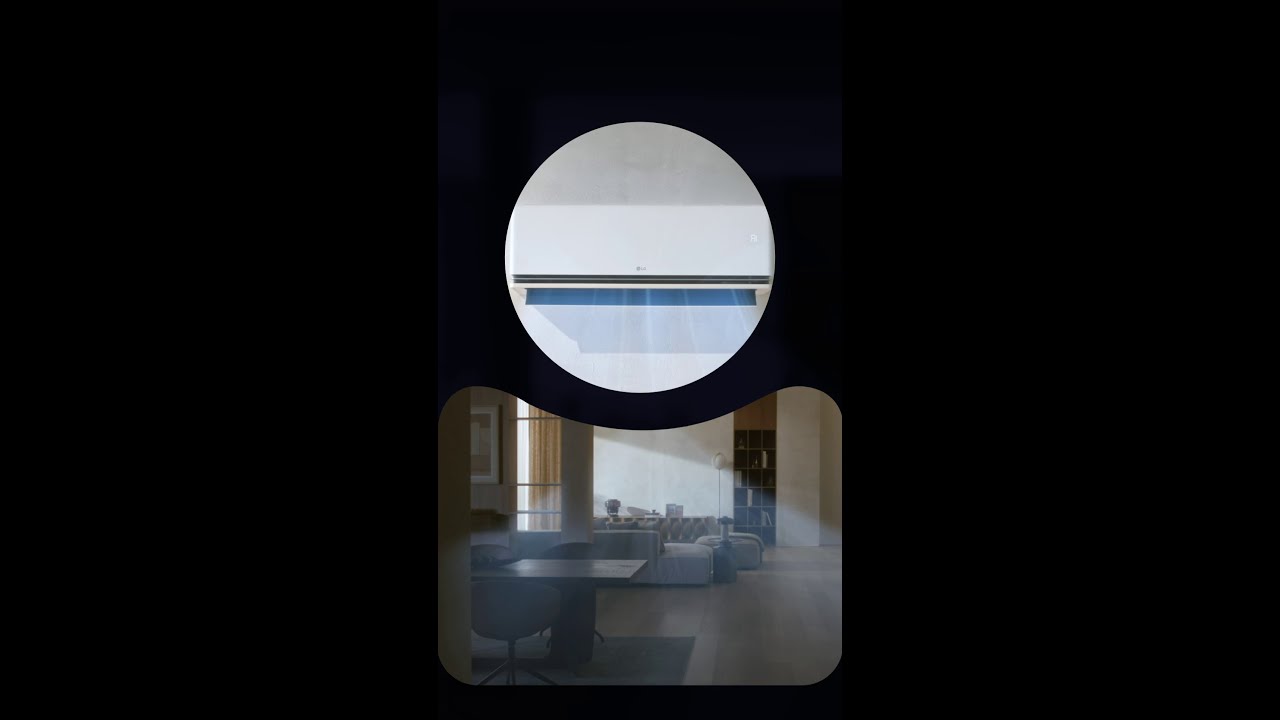 مكيف LG DUALCOOL AI: راحة دافئة وتوفير ذكي.