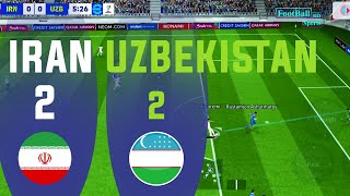 IRAN vs UZBEKISTAN [2-2] HIGHLIGHTS | Video Game Simulation and Recreation