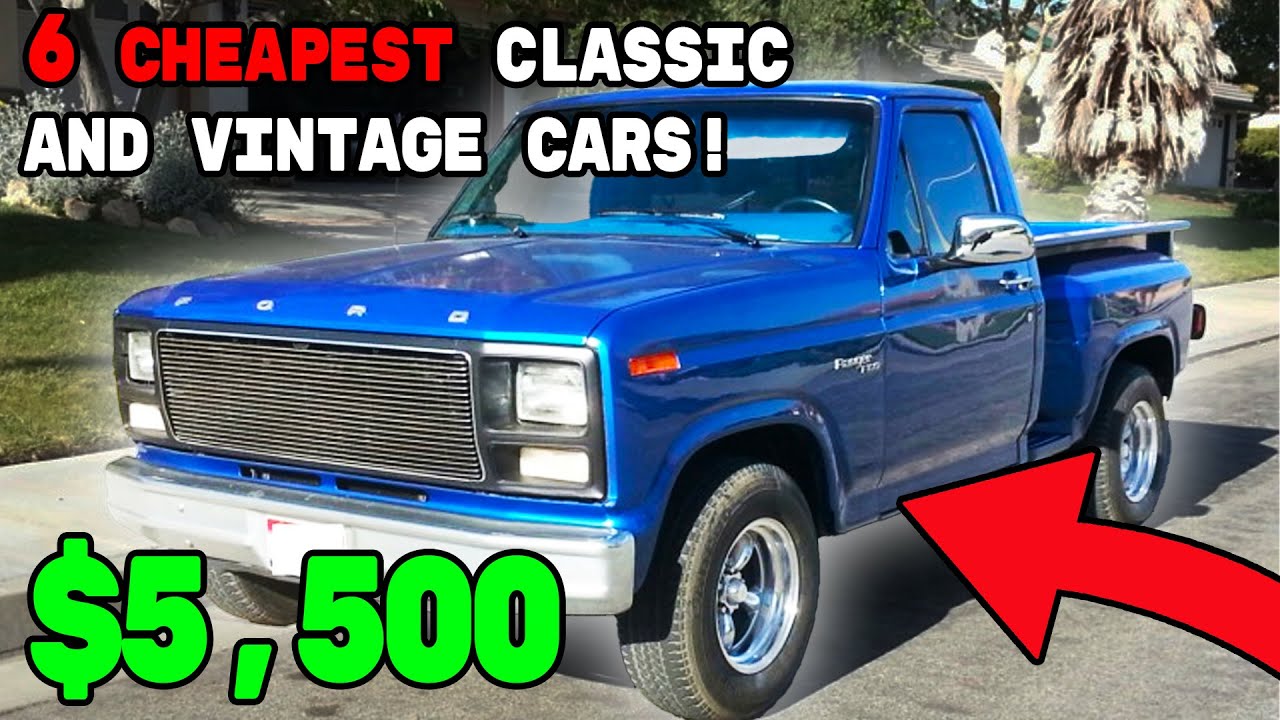 Top Picks 6! Old Cheapest Classic and Vintage Cars Under 10,000! part