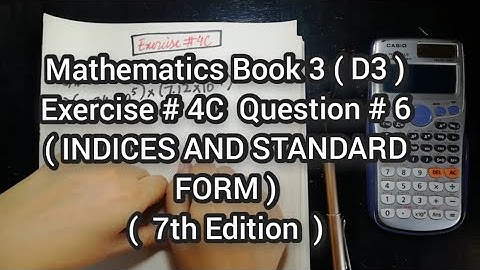 Mathematics Book 3 (D3) | 7th Edition | Exercise # 4 C | Q # 6 | Ifra Syed | in Urdu\Hindi