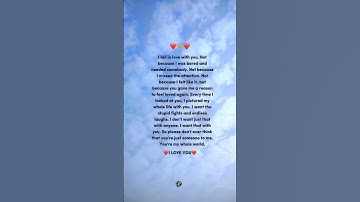 Thumbnail of You are My Whole World | Love Quotes For Someone Special | #goviral #couple #shorts #explore