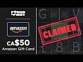 *CLAIMED* FIF 3 | PRIZE: CA$50 Amazon Gift Card (Canada)