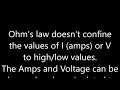 How is it possible to have high voltage and low current?