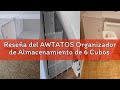 Reseña del AWTATOS Organizador de Almacenamiento de 6 Cubos con Puertas, Estante Modular Apilable pa