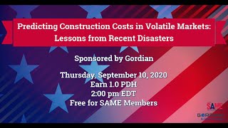 Predicting Construction Costs in Volatile Markets  Lessons from Recent Disasters screenshot 1
