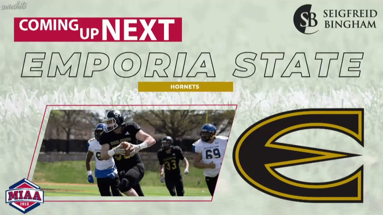 ESU Football on the podium during 2021 MIAA Media Day