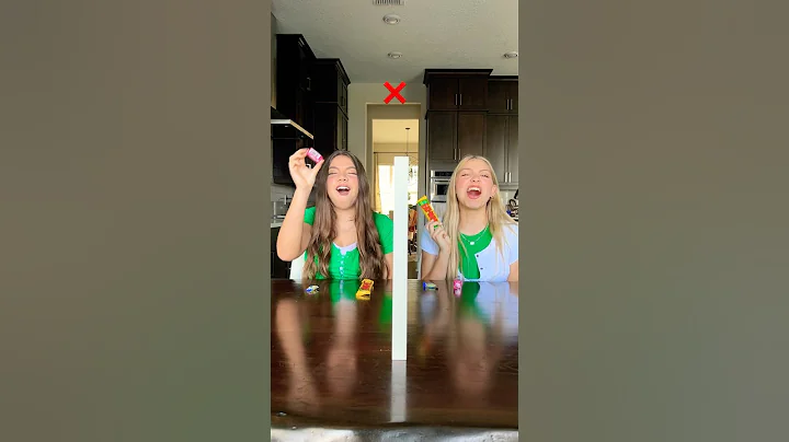 SISTER TELEPATHY TEST! (Pt. 3) 👀🤔🤣 | Triple Charm #Shorts