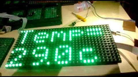 DHT11 Arduino Nano P10 DMD