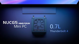 Minisforum NUCG5 First Look, A Tiny Yet Fast 0.7L Carbon Fiber Mini PC. Hands On Review