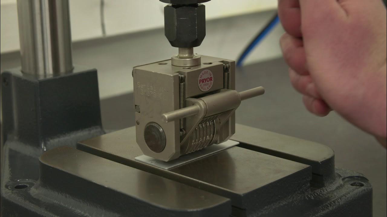 Serial Number Marking with Impact Press and Auto Numbering Head YouTube
