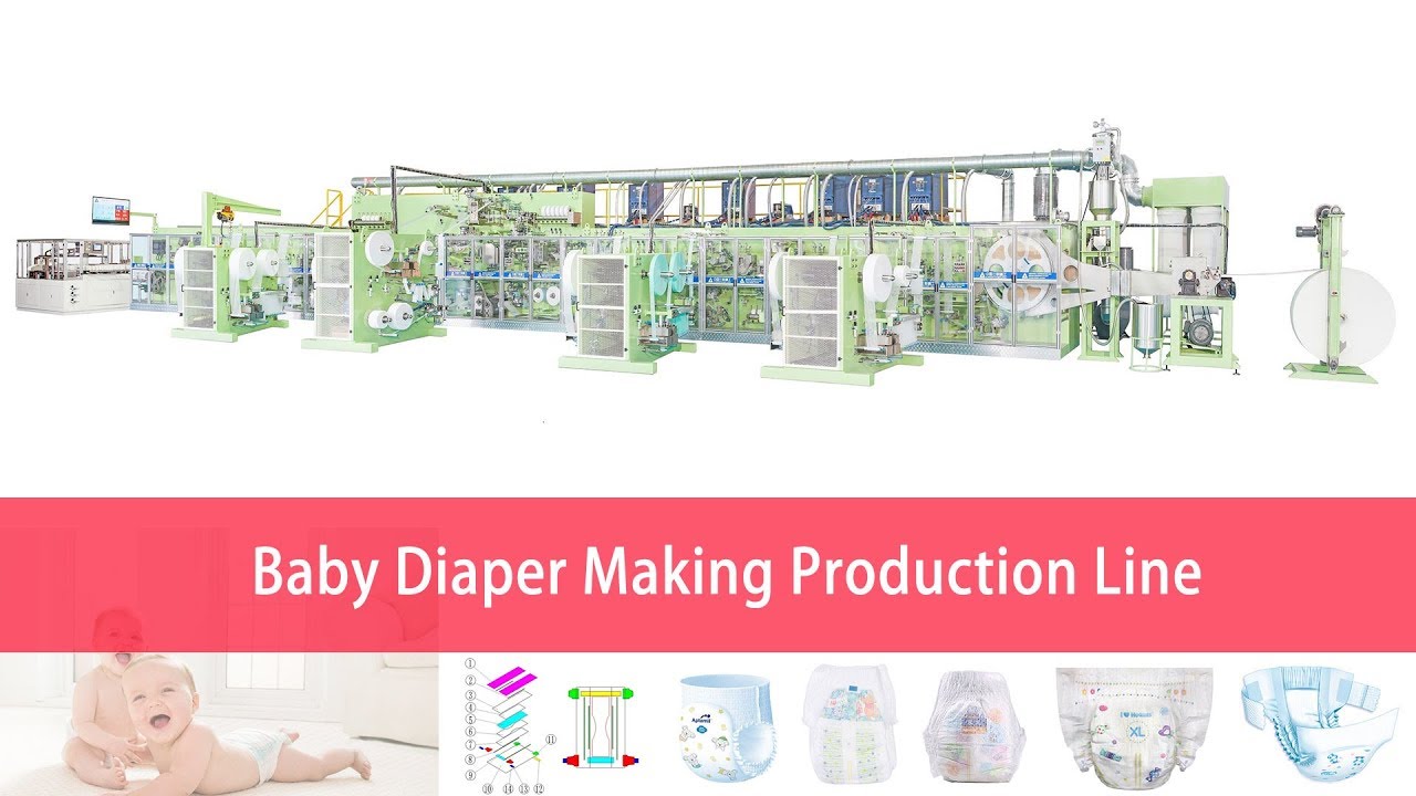 High Speed Baby Diaper Production Line YouTube