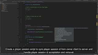 sync player session id from owner client and handle its acceptation and removal on the server screenshot 5