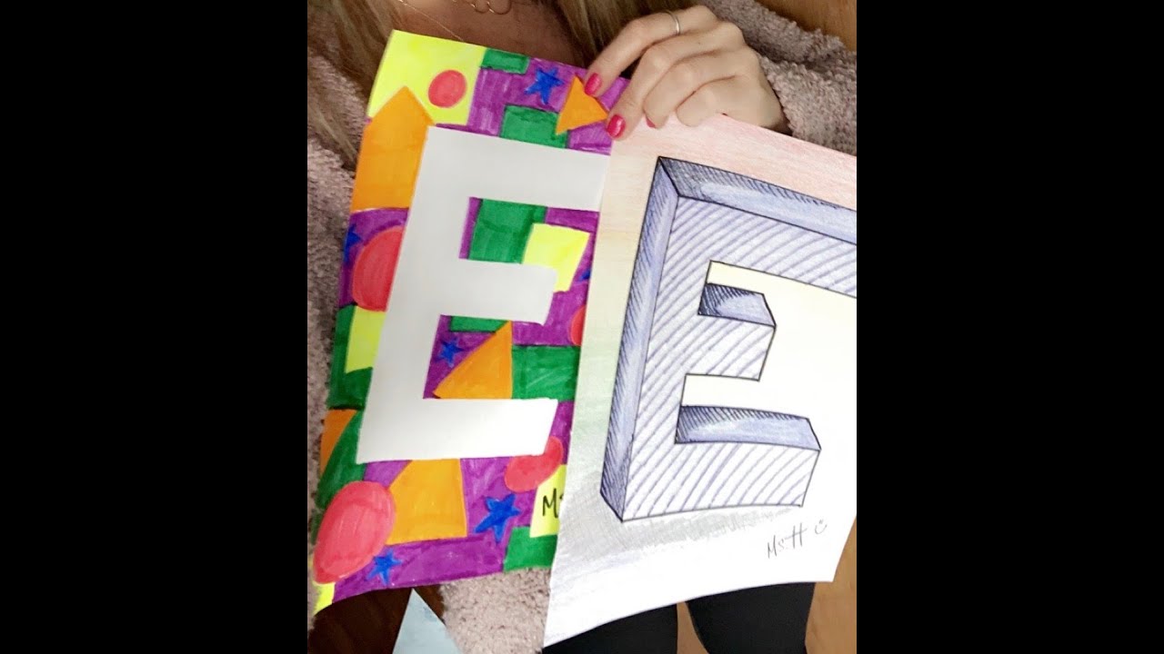 How to Draw the Letter E (ELearning Kindergarten through 5th) YouTube