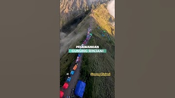 Rinjani via drone #rinjani #hiking #mountains #travel