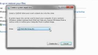 make a bootable system repair disc in windows 7