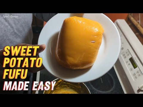 A Quick And Easy Way To Make Sweet Potato Fufu Food Cookingchannel Youtube