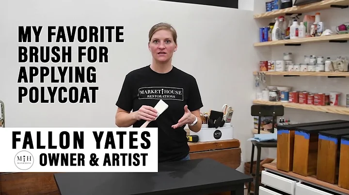 My Favorite Brush To Use When I Apply A Top Coat (Polyurethane) On Furniture. #TuesdayTipsWithFallon