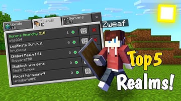 TOP 5 Realms To Join! (Realm Code) - Minecraft PE, Windows 10, Xbox, PS4 (1.19+) 2022