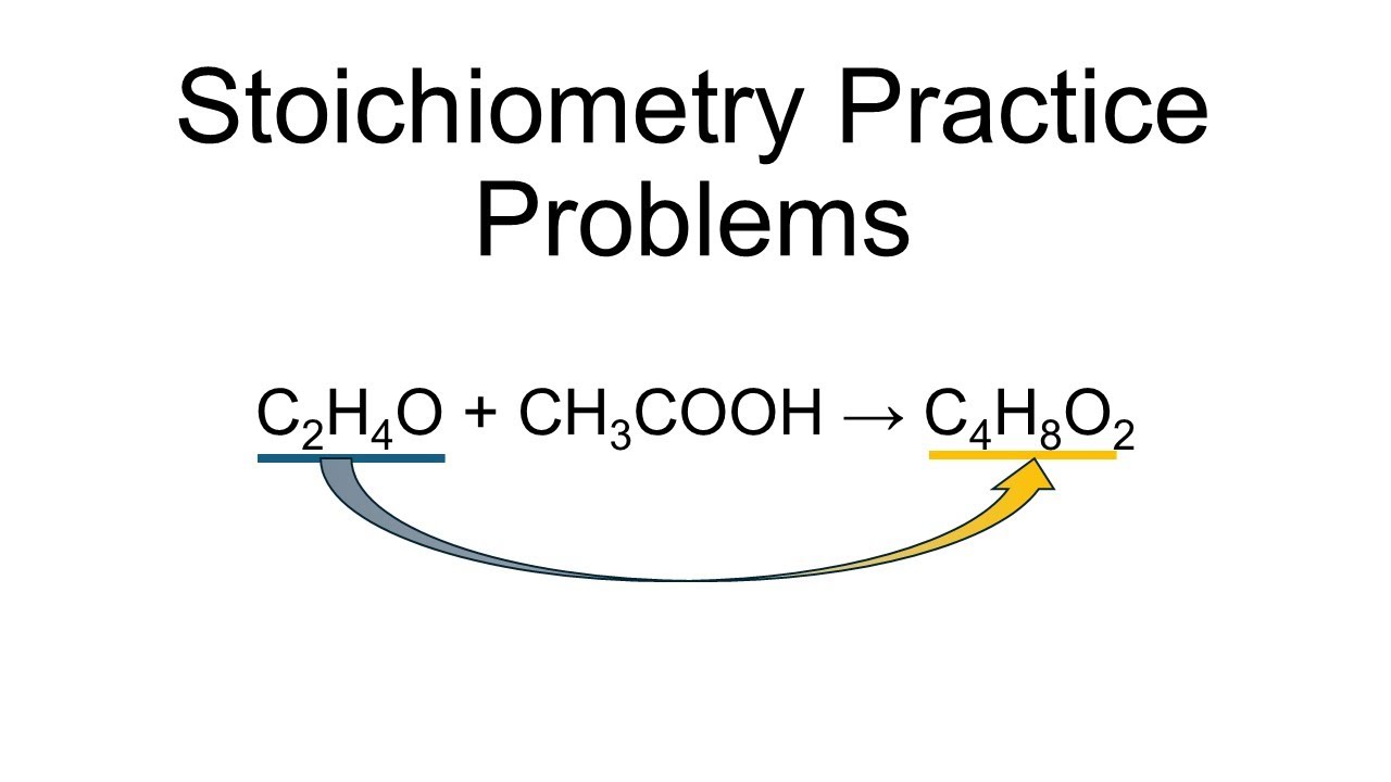 Stoichiometry Beginner Practice Problems - Chemistry Step By Step ...