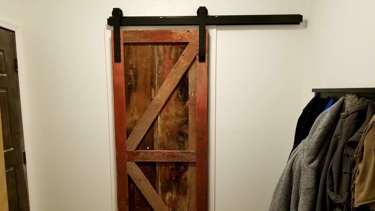 Homemade Sliding Barn Door Part 2 YouTube homemade-sliding-barn-door-part-2-youtube