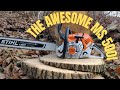 Stihl ms 500i first run plus picking it up from my local stihl dealer ms500i