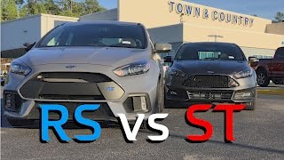 Ford Focus RS vs Focus ST - Review and Comparison