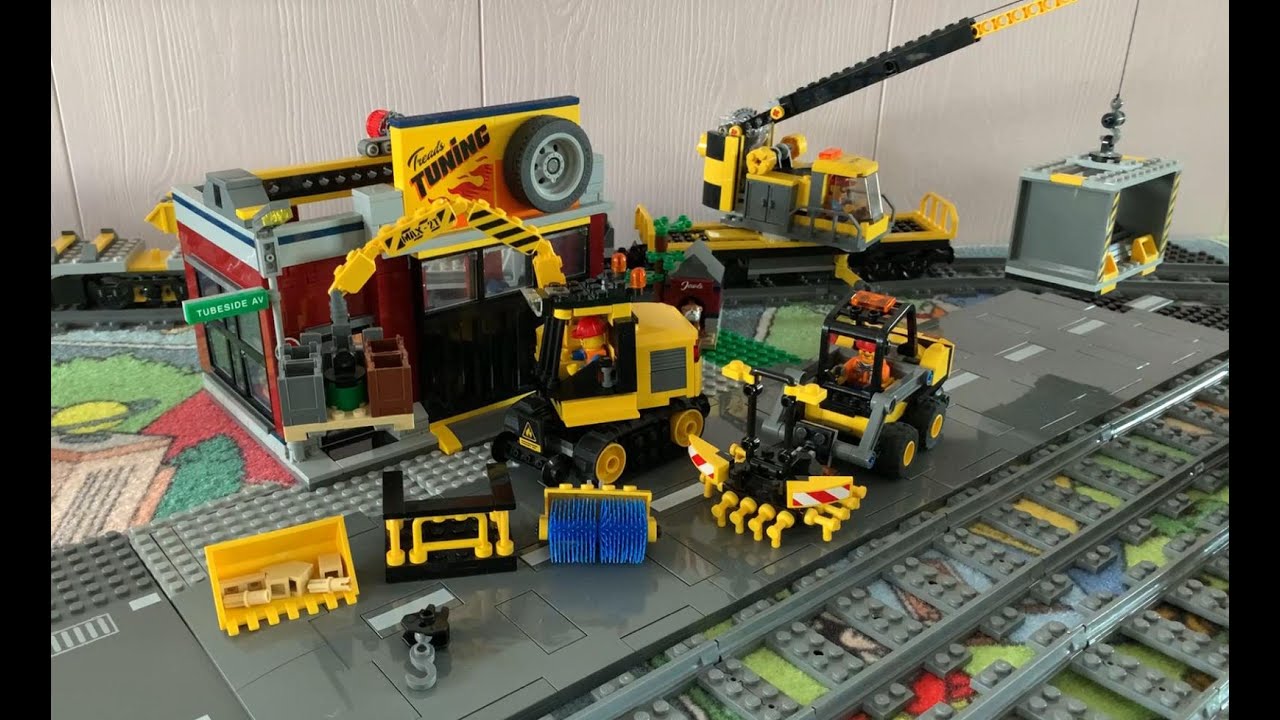 Детали из LEGO для моих самодельных моделей железнодорожных ремонтных машин, мини-экскаватора и м...